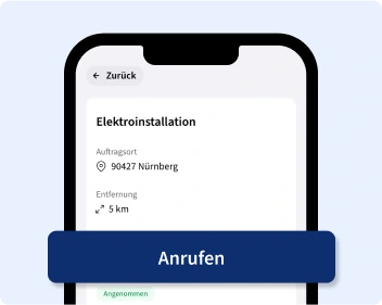 Screenshot der Anfragenzentrale - Kontakt aufnehmen