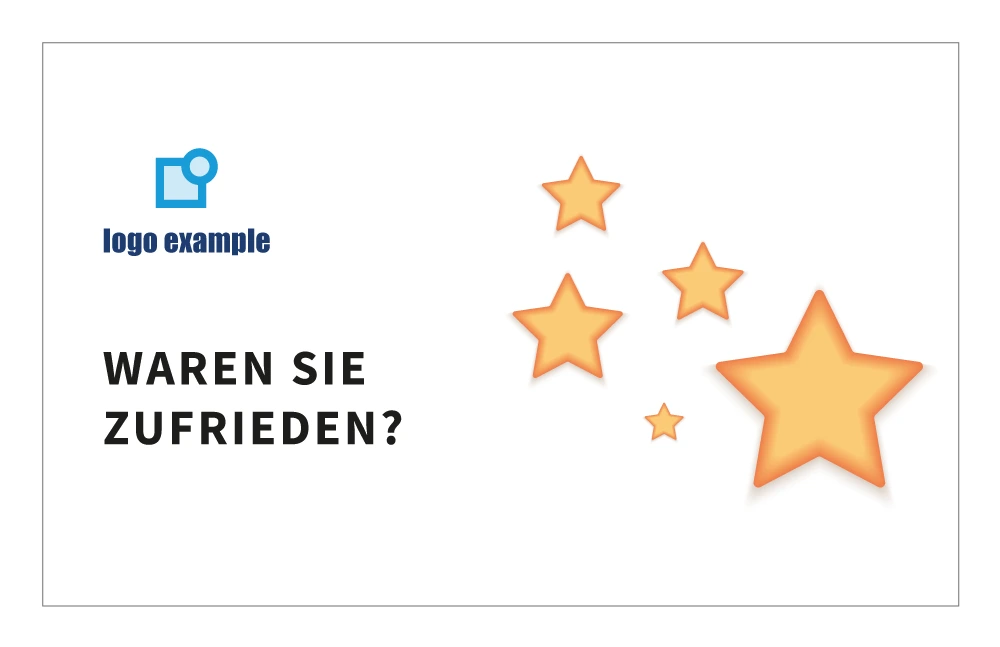 Digitale Bewertungskarte für Fachbetriebe zur Kundenbewertung